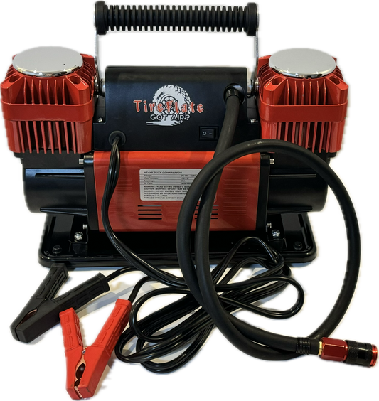 Combo Pac 300LPM 12V Twin Cylinder Heavy Duty Air Compressor