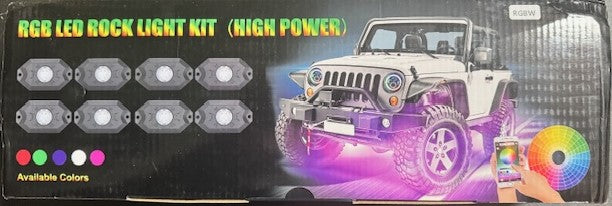 RGBW Rock Lights 8 Pack
