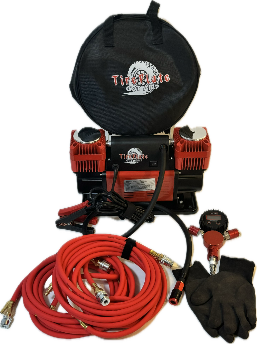 $280-$300 Combo Pac 300LPM 12V Twin Cylinder Heavy Duty Offroad, Overland Air Compressor