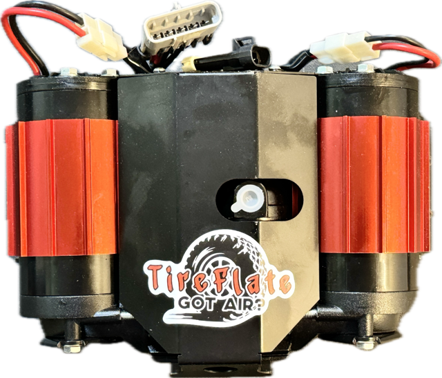 On-board Twin Motor/Cylinder Max Output Offroad, Overlan Air Compressor CKMTA12 - Tireflate